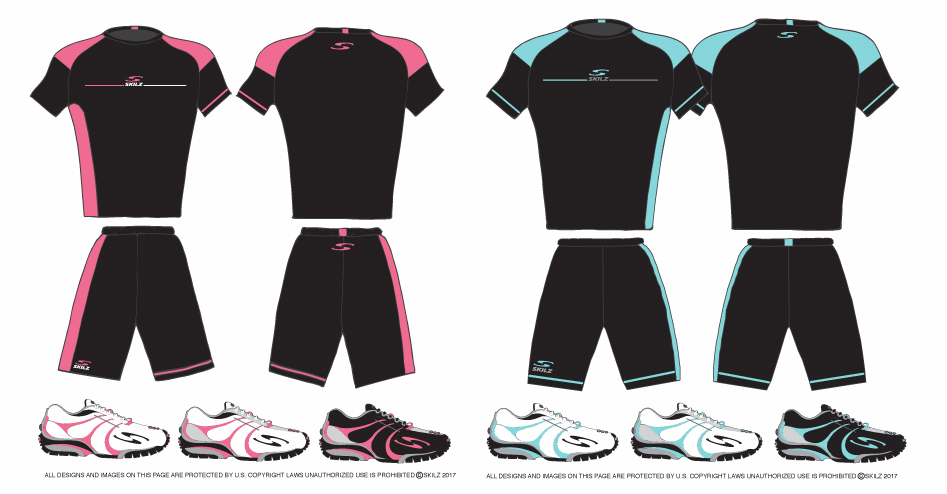 SKILZ athletic apparel presentation