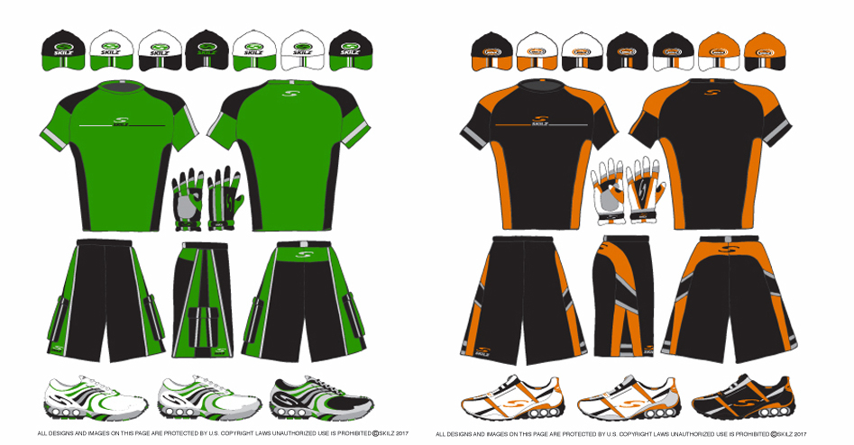 SKILZ apparel concept board